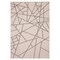 Chaudhary Living 5.25' x 7.5' Geometric Indoor Outdoor Area Throw Rug - White and Black